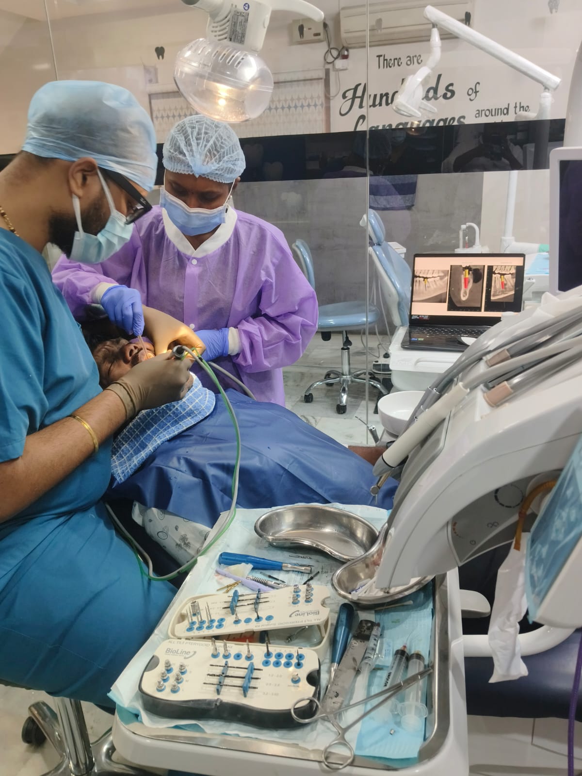 Dental implant surgery at Balaji's Best Dental, Hyderabad